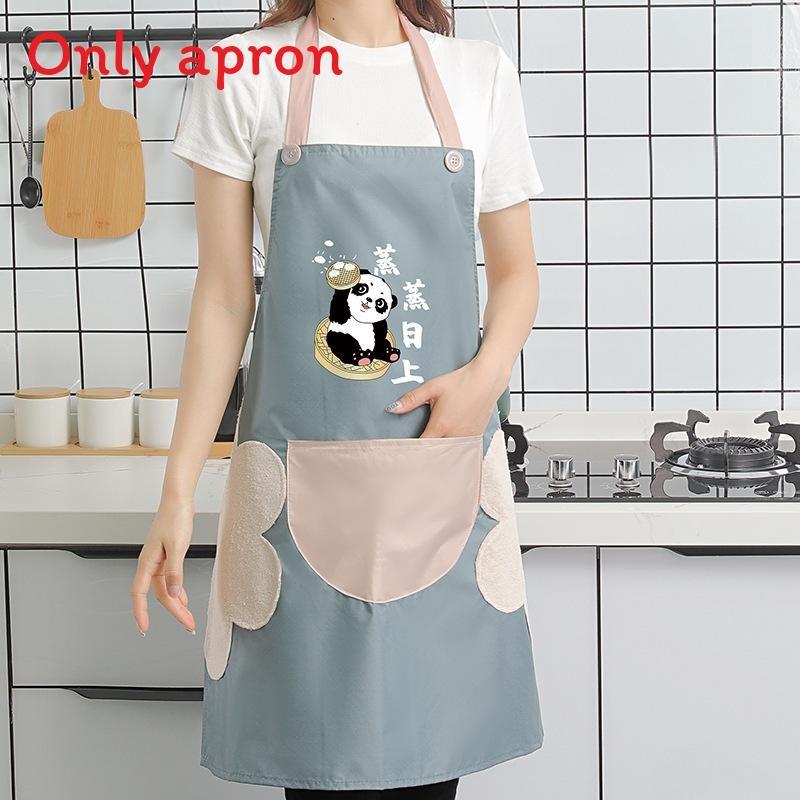 Dinosaur Waterproof Pvc Apron For Women Children Kitchen Cooking Splashresistant Apron