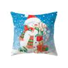 Cute Santa Claus Christmas Decoration Printed Pattern Cushion Cover Home Living Room Sofa Decorative Pillow Pillow Cover