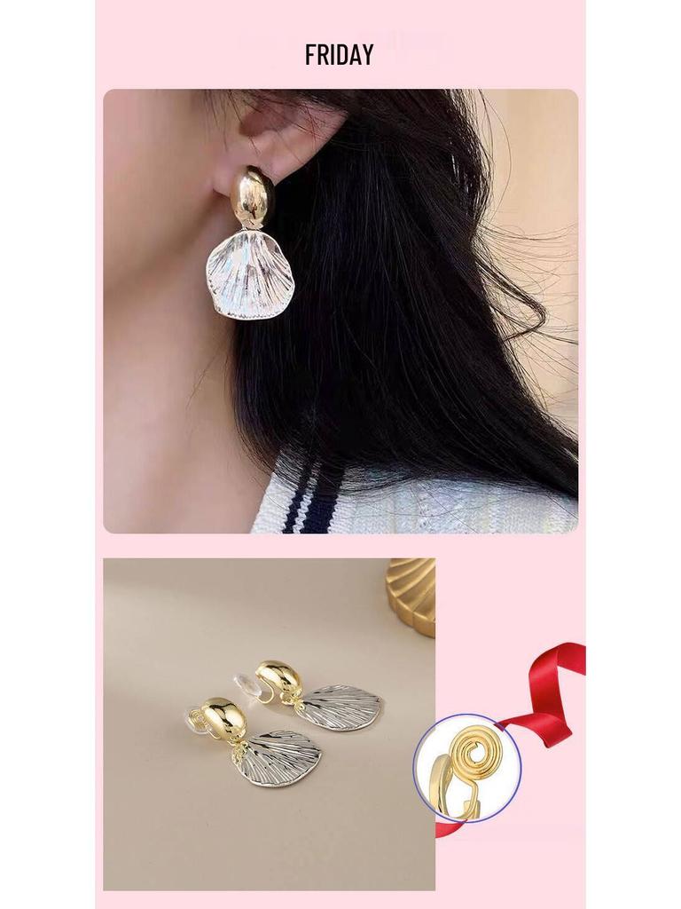 Niche High-End Non-Pierced Earrings - Versatile Mosquito Coil Design, Perfect Birthday & Christmas Gift for Girlfriend