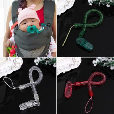 Baby Barn Gutt Jente Kjede Clip Holdere Dummy Smokk Smokk brystvorte Leash Strap