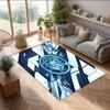 Manchester City Printed Flannel Area Rug Non Slip Soft Polyester Floor Carpet Indoor Decor Mat for Bedroom Living Room Sofa