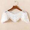 Fashion Lace Shoulder Wrap with Embroidered Detail Breathable Hollow out Faux Lace Shawl Collar for Stylish Women