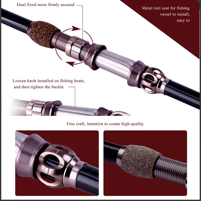 Casting Fishing Rod and Reel Carbon 1.8M-2.7M Telescopic Fishing Rod with 11BB Baitcasting Reel Kits