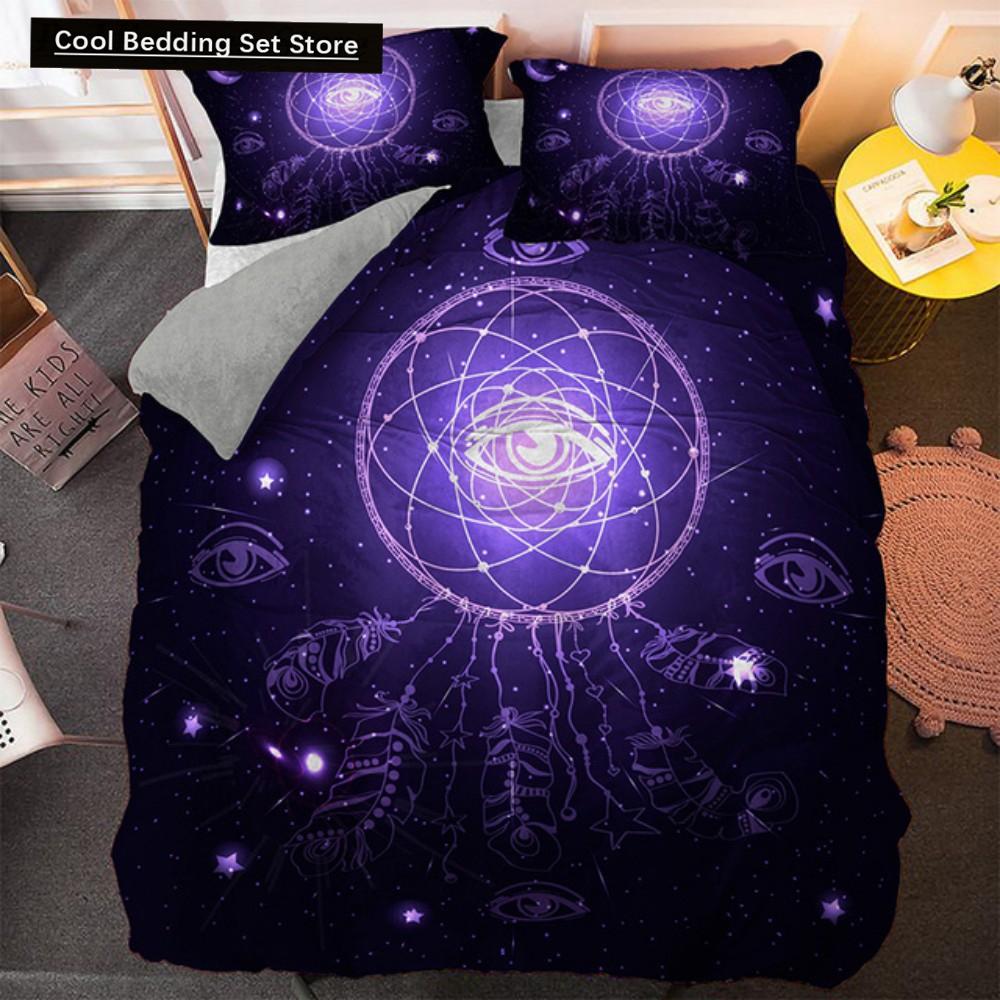 Comforter Bohemian Dream Bedding Set King Queen Size Colorful Catcher With Polyester For Teens Girls