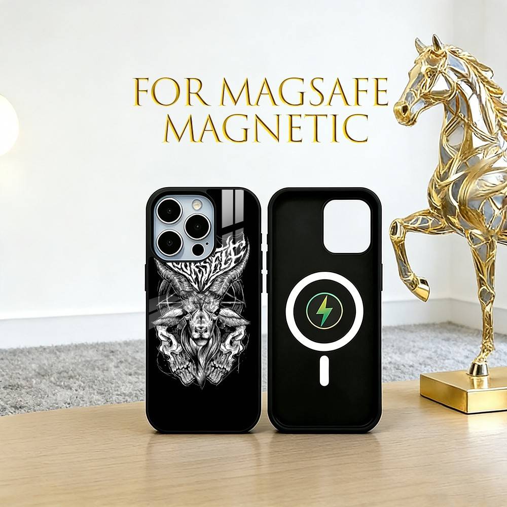 Warning Sign  Phone Case For iPhone17,16,15,14,13,12,11 Plus,Pro Magnetic with Magsafe Wireless Charging