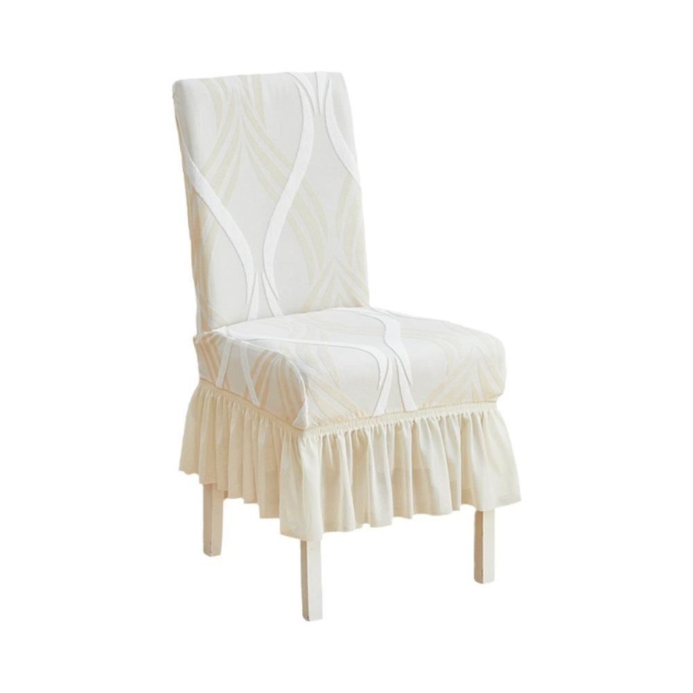 Non-slip Skirt-Style Chair Case Wear-resistant Chair Slipcover Practical Dining Chair Cover Hotel