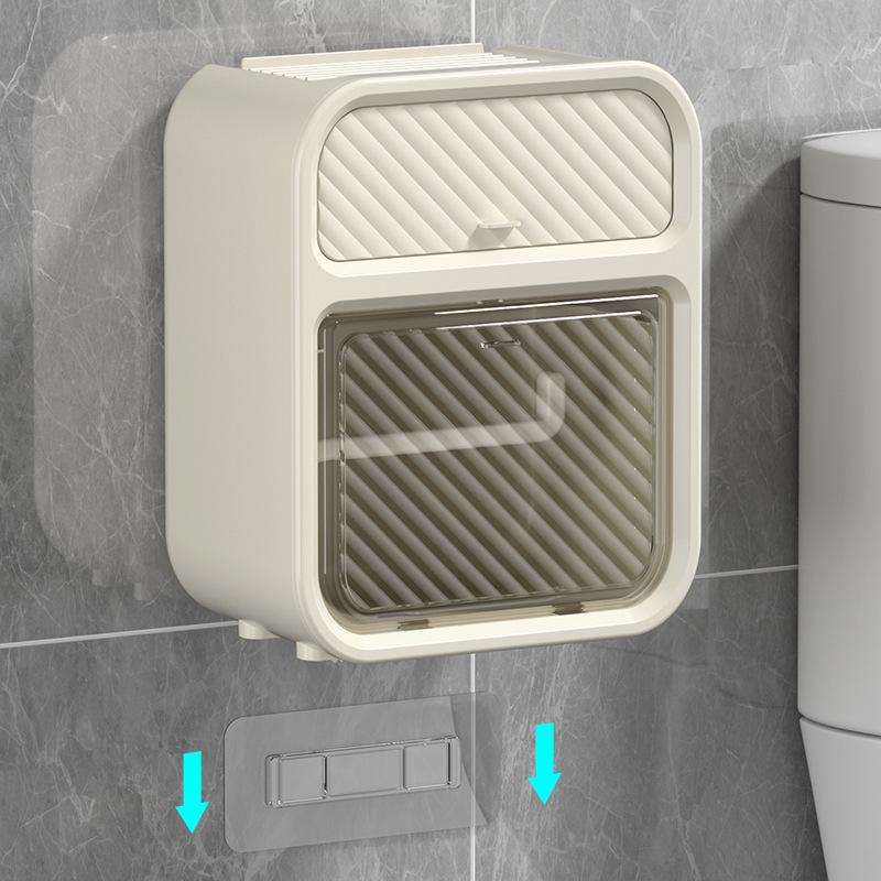 Wasserdichter Wandmontierter Toilettenpapierhalter, Stanzfreies Design