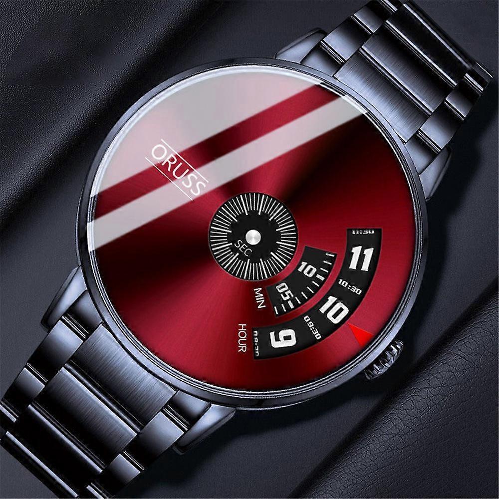 Herren Wasserdicht Automatikwerk Stahl Zifferblatt Exquisite Quarz Uhr