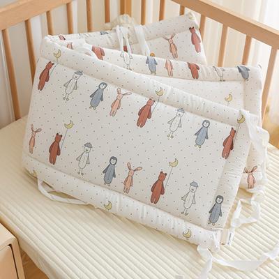 Universal Crib Bumper Soft Guard Breathable for Baby Crib Cotton Padding Crib Side Playpen Side Bed