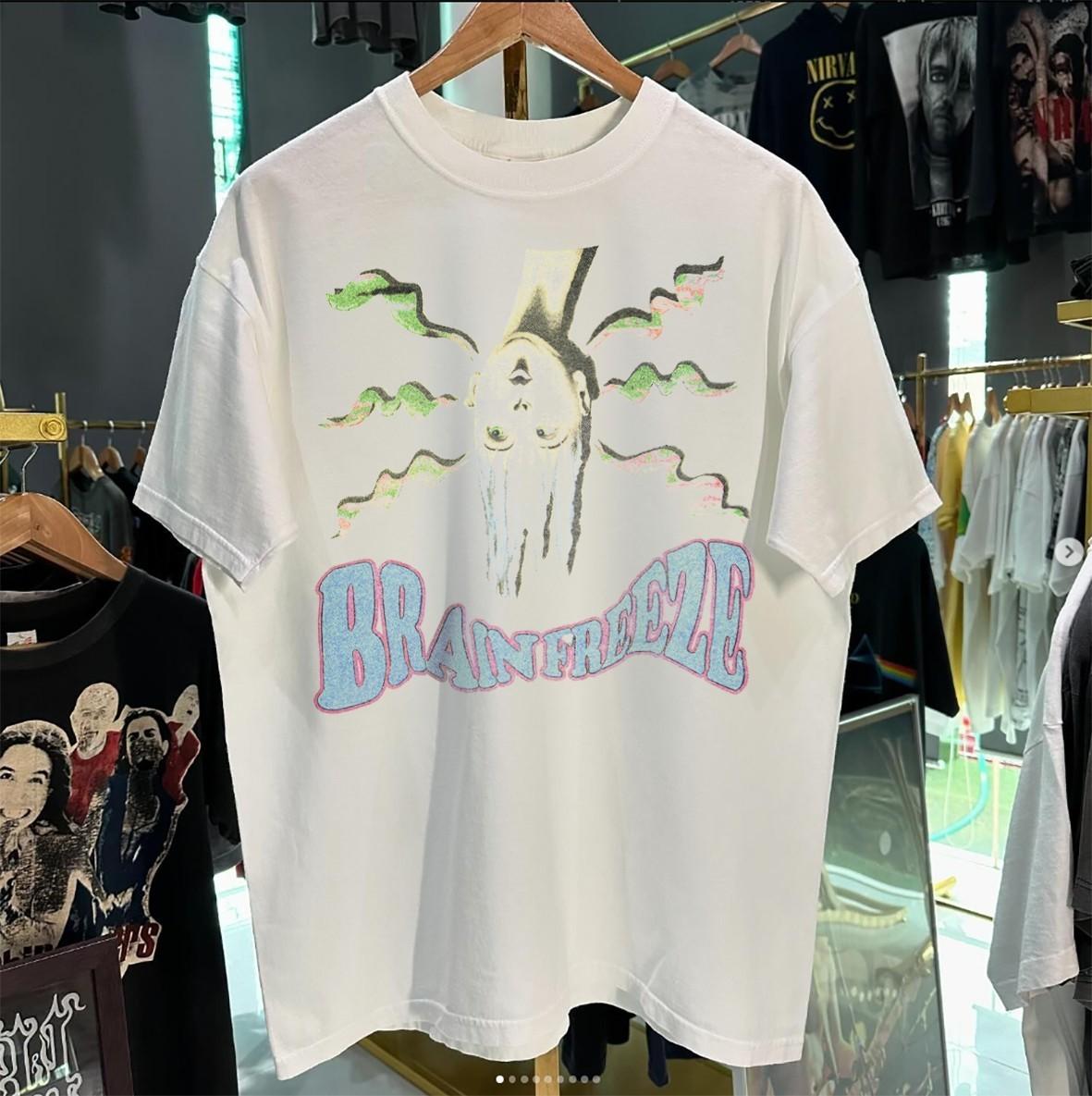 1990 s Slurpee Brain Freeze Promo White T-Shirt XXL 4XL