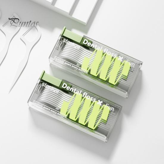 Floss Pick Storage Box Portable Keep Neat Sturdy Odor-free Organize Dental Floss Picks Case for Travel