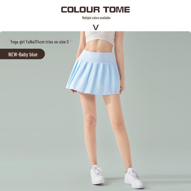 SZ Lycra Plissee Anti-Expositions Sportrock für Yoga, Badminton, Tennis, Fitness & Laufen