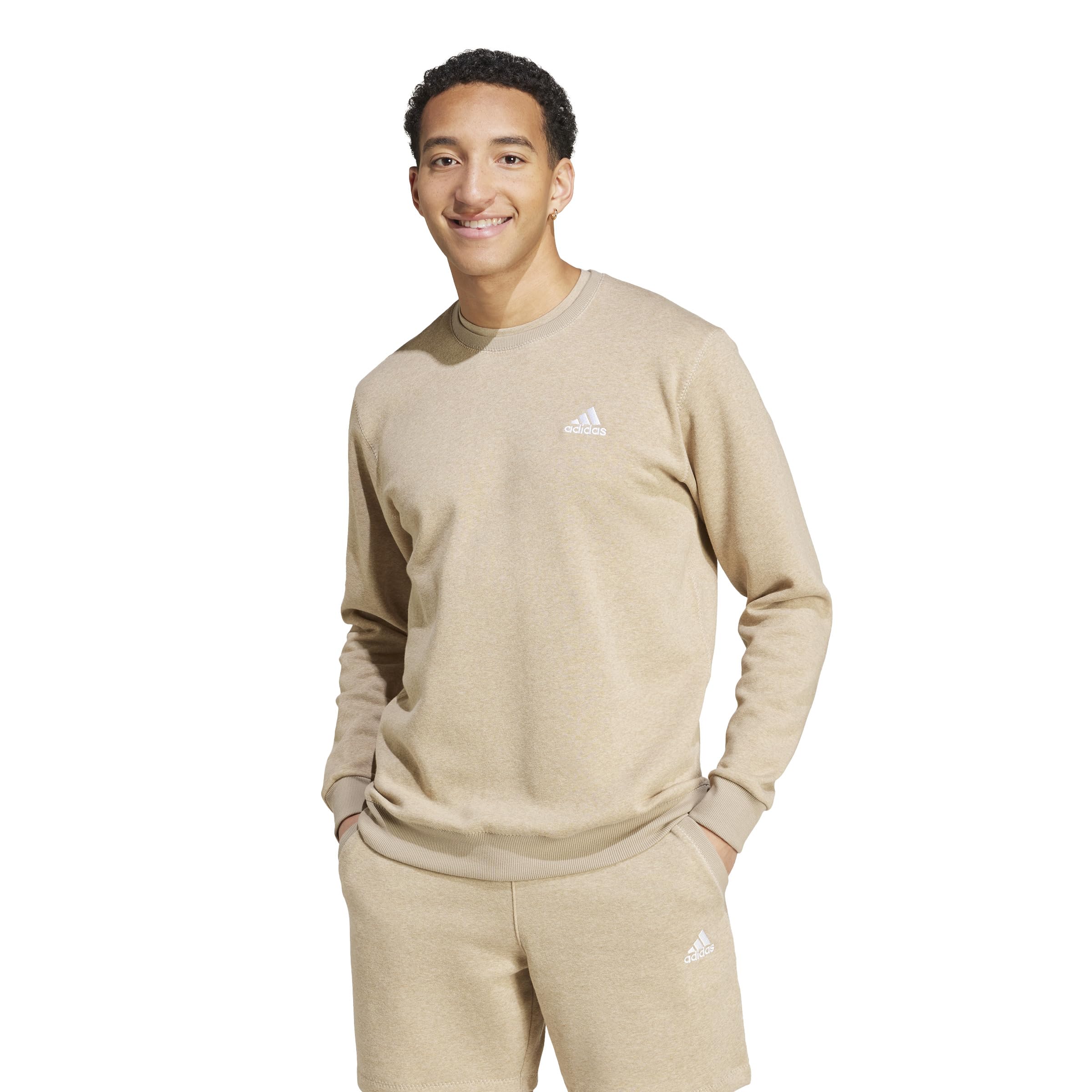 

Adidas Essentials MEL Crew JSH83 Branch Cargo Melange Size L Sweatshirt, Men s (IY6613),