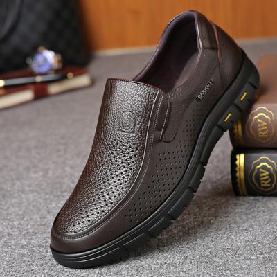 New Arrival Men's Genuine Leather Shoes Head Leather Soft Anti-slip Rubber Loafers Shoes Man Casual Real Leather Shoes 38-46