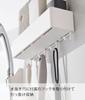 Yamazaki Jitsugyo Film Hook Storage W24 X X H6cm Hook Not When Attached with MIST Accessory Storage with Hook Bath Bathroom Storage Washbasin Storage