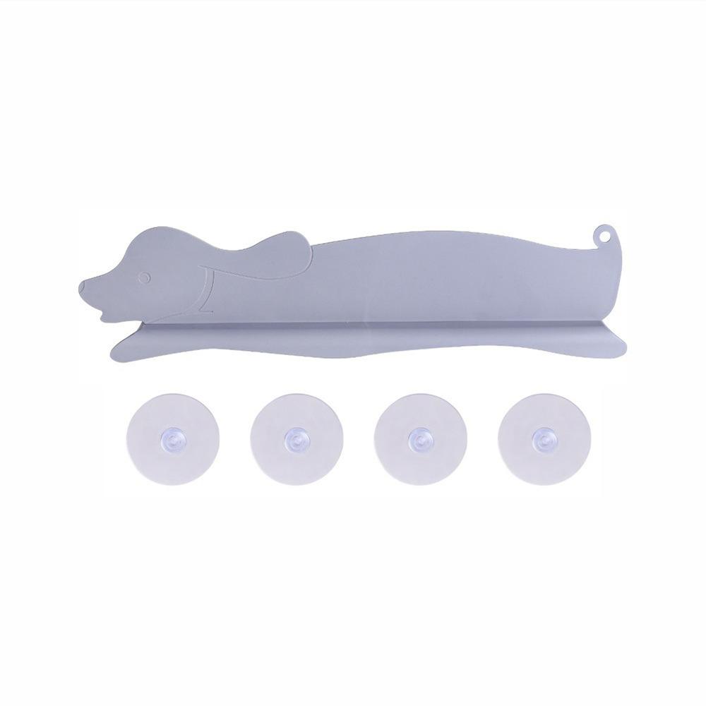 Silicone Material Water Retaining Plate Water Retaining Design Cartoon Leaf Dog Cat Water Proof Barrier Suction Disc Water Proof