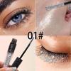 1pc Diamond Shine Waterproof Volume Curl Mascara Glitter Snow Effect,Smudge-proof Eye Makeup for All Skin Types Women Cosmetics