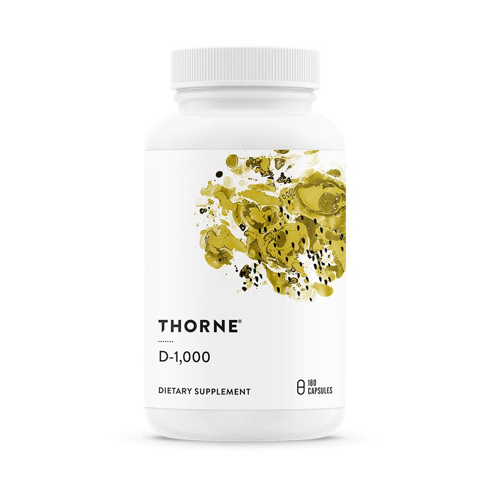 Thorne Research Vitamin D-1000 Vegetarian Capsules 180 Tablets 1 pcs