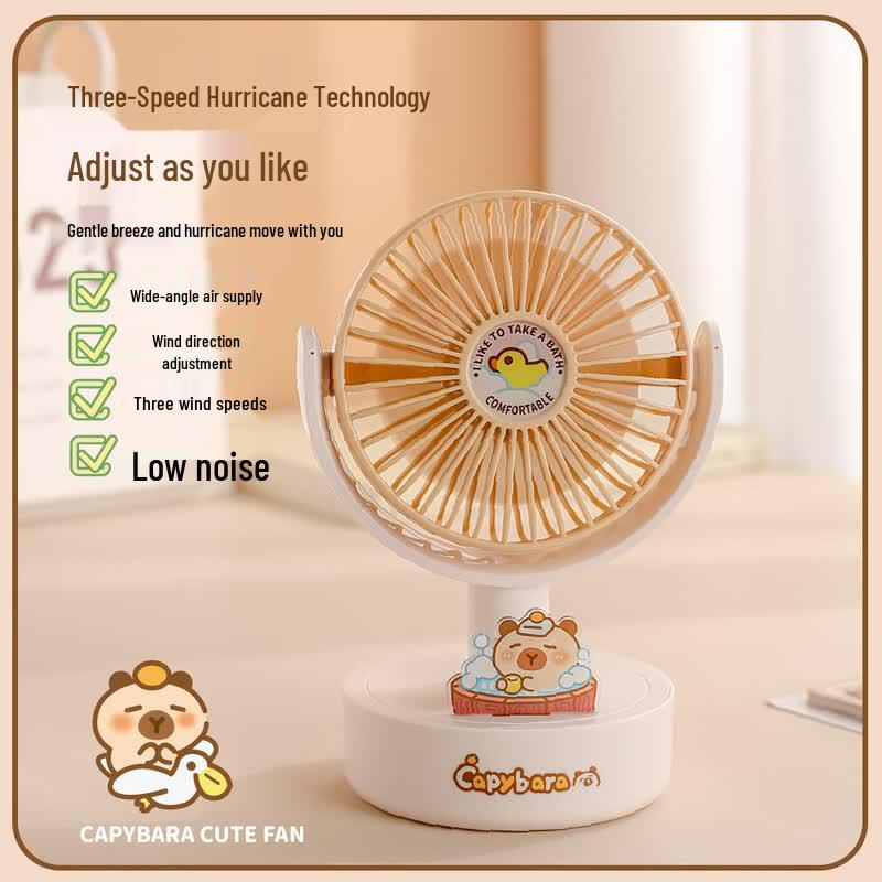 Otter Desktop USB Portable Fan CN plug (adapter included)