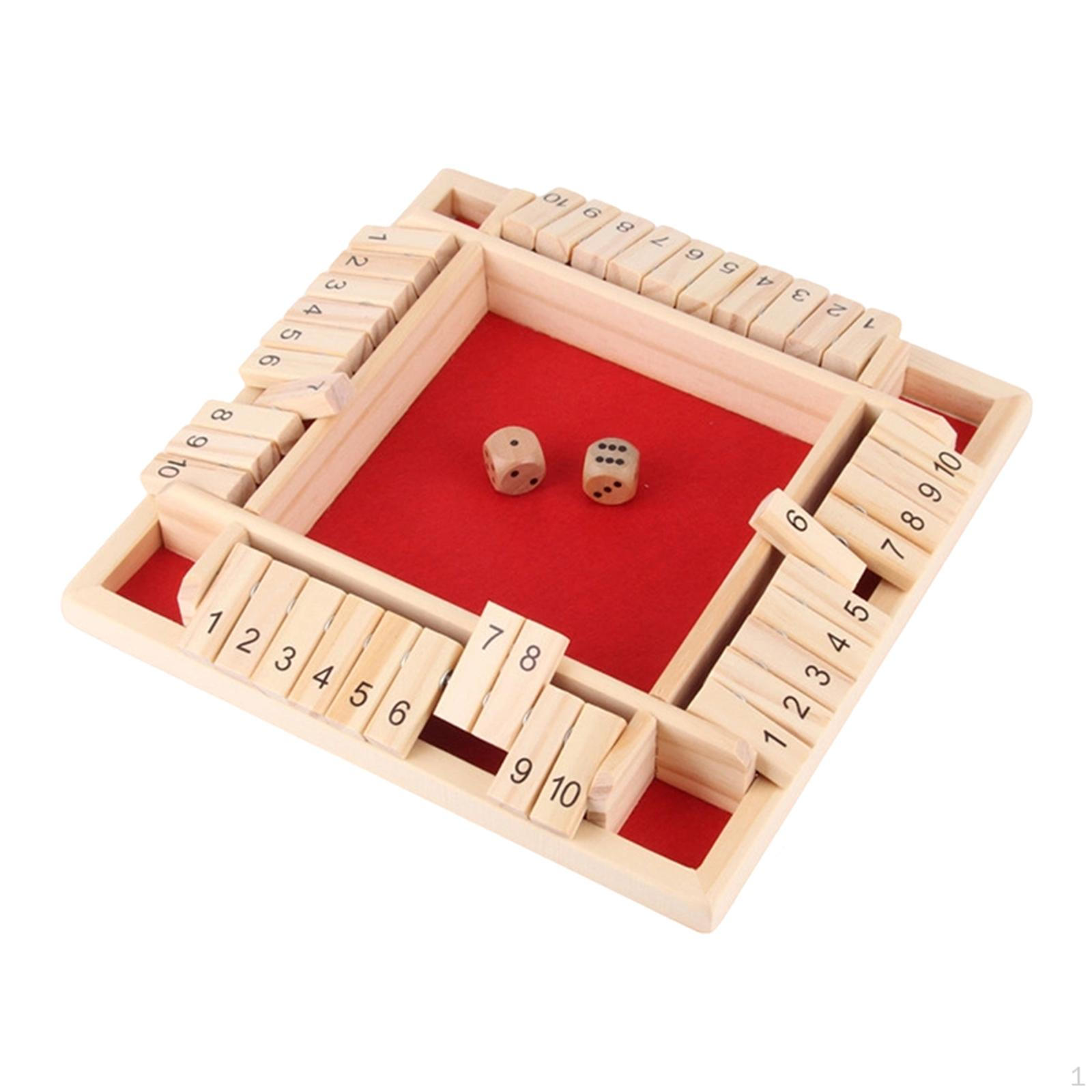 Shut The Box Dice Game Strategy for Gatherings Picnic Family Parties