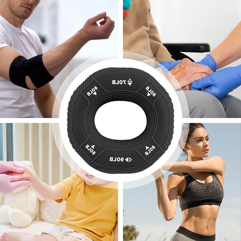 Silicone Adjustable Hand Grip 20-90LB Finger Gripping Ring Forearm Trainer Carpal Expander Muscle Workout Exercise Gym Fitness