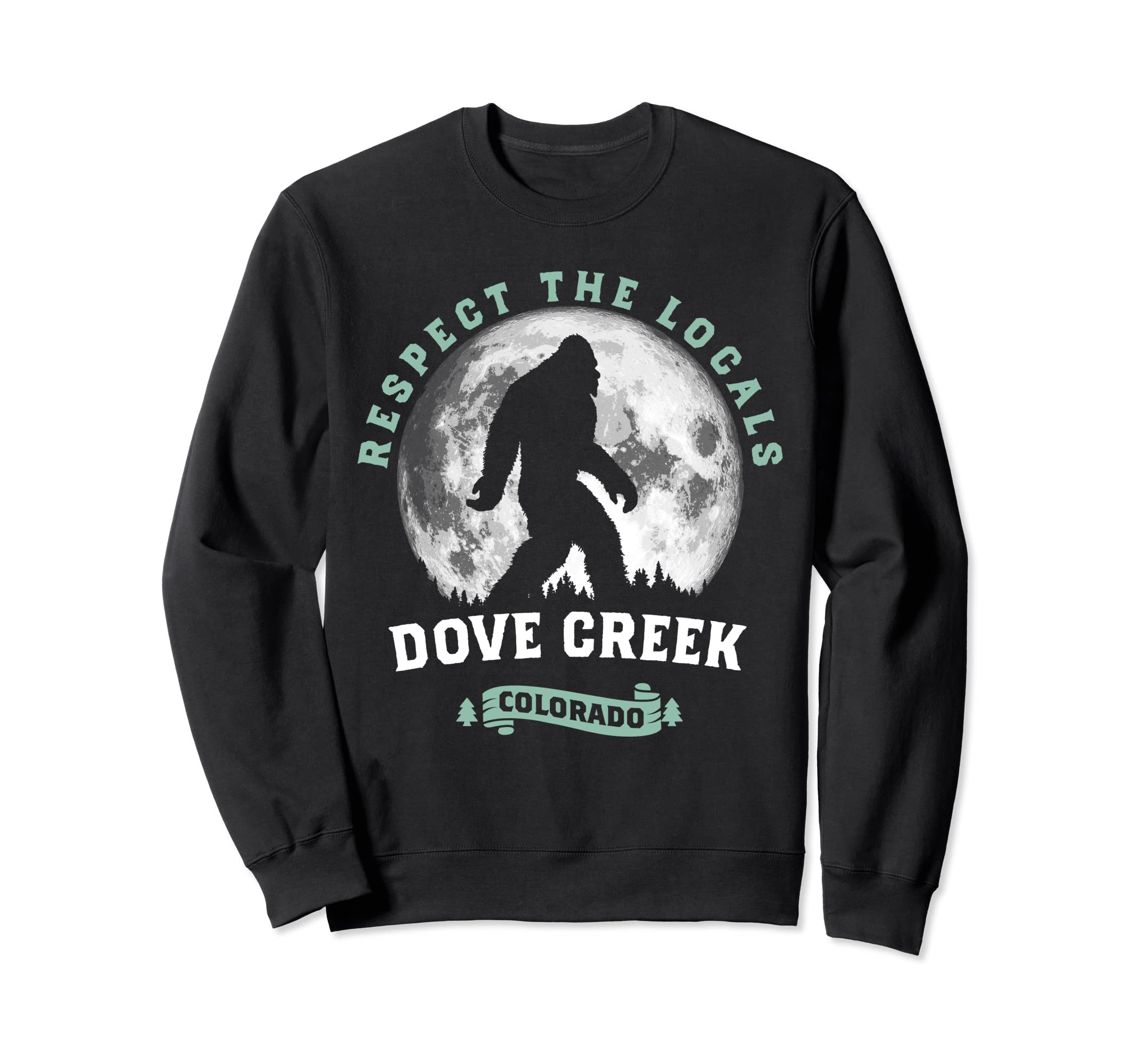 

Dove Creek Colorado Bigfoot Night Walk Retro Sasquatch Sweatshirt
