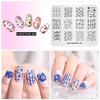 kads Vánoce 004 Razítkovací destička pro nail art Šablona pro tisk na nehty pro DIY nehtovou úpravu s razítkovacím lakem