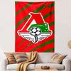 Red and Green Sports Emblem Design Patterned Tapestry Decorative Wall Hanging, Home Bedroom Living Room Decor