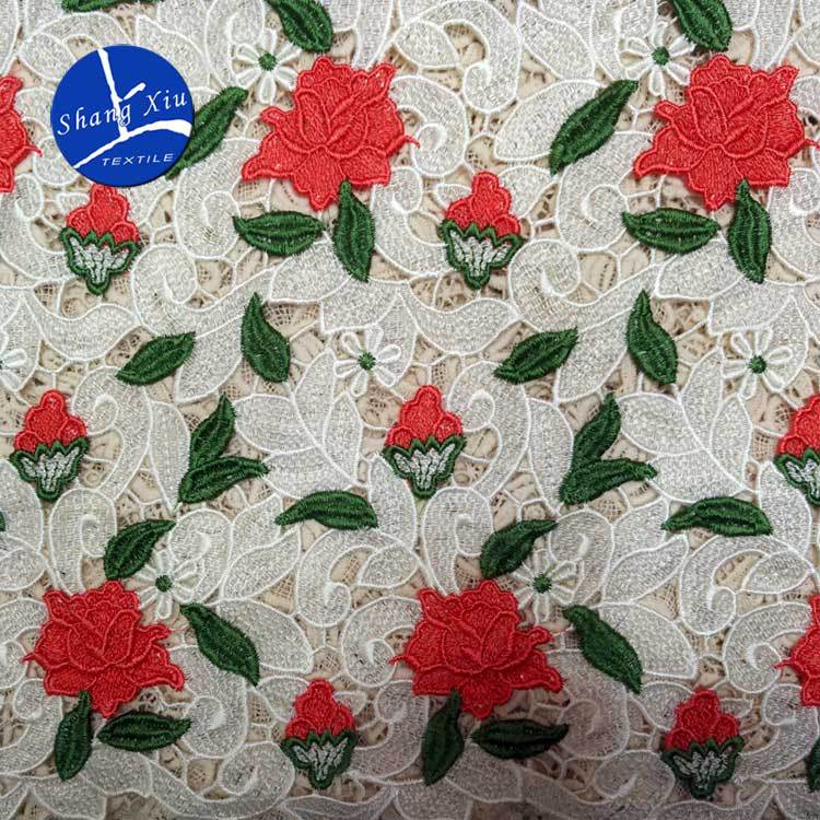 Water Soluble, Lace, Fabric, Color Embroidery, Embroidery Cloth, Full Embroidery, Three-Dimensional, Hollow, High-End, Heavy Industry
