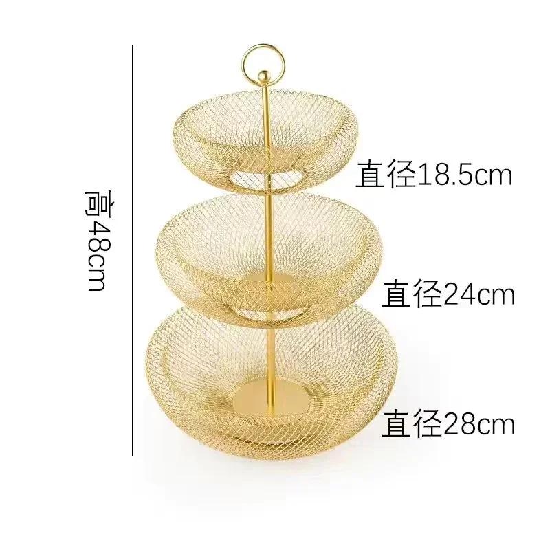 

Фруктовая тарелка Nordic для гостиной, многослойная корзина для фруктов, креативная многофункциональная тарелка для закусок Fruit Lou Home Storage
