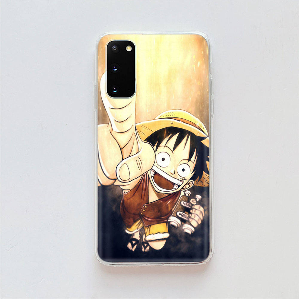 AD62 One Piece Luffy Clear Case for Samsung A04 A14 A23 A34 A54 M23 M33 M52 M53 Realme 10 9 C30S C35 C55 VIVO Y02 Y21 Y33S Y51 X80 V25 Cover