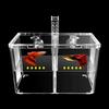 Aquarium Breeder Box Transparent Hatching Container Double-Chamber Shrimp Breeding Box for Guppy Fry Betta Shrimp Saltwater