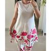 Damen Designer Baumwoll Kurta Hose Kordel Set Partykleidung Oberteil Tunika Ärmelloses Kurti VSO-1762 c