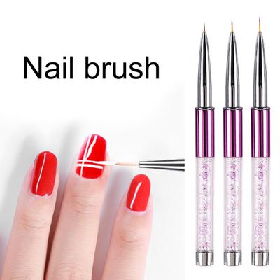 Yousheng Nail Art Brush with Cover Ergonomic Design Manicure Pen UV Gel Painting Drawing Brush for Home Use