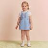 PawinPaw Baby Girl Cartoon Bear Denim Overall Dress
