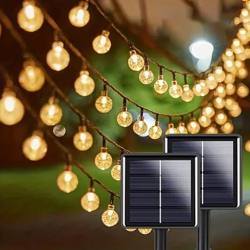 Solar LED Bubble Ball String Lights