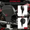 Pack of 1 Adjustable Motorcycle Driver and Backrest with Enhances Lumbar Support for Long Ride Comforts Including Mounting Hardware and Durable