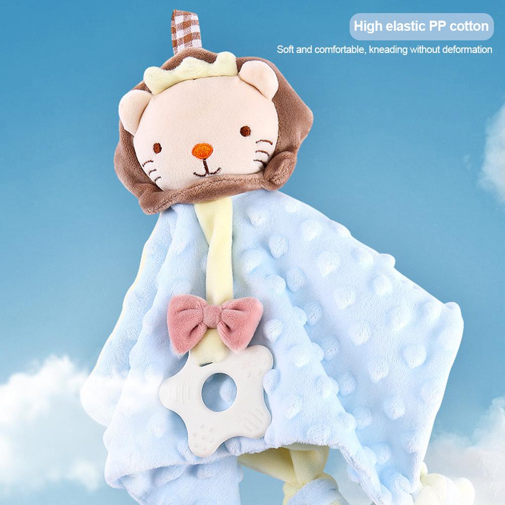 Baby Plush Toys Towel Appease Doll Teether Cartoon Bunny Bear Elephant Soft Blanket Stuffed Sleep Toy Soothe Toddler Baby Toys