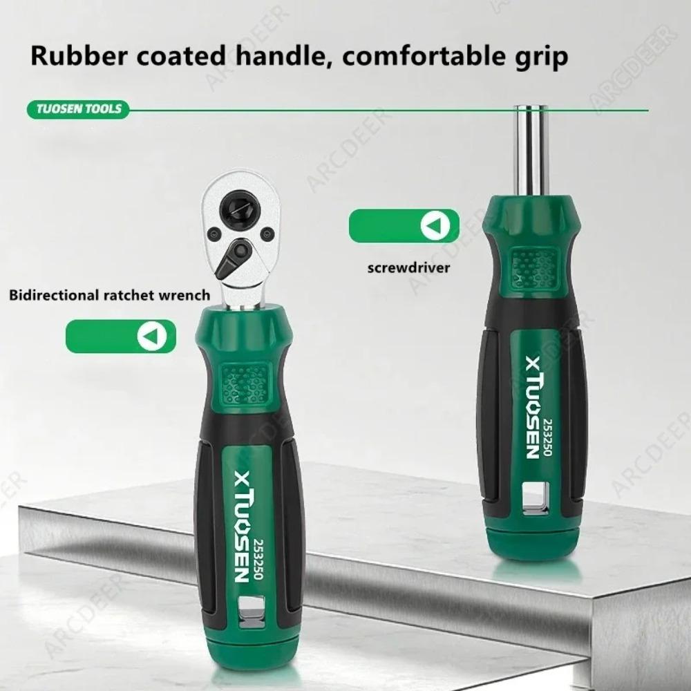 Ratschenschlüssel und Schraubendreher Umfassendes Set Hohe Härte Schweißresistent Langlebig Multifunktional