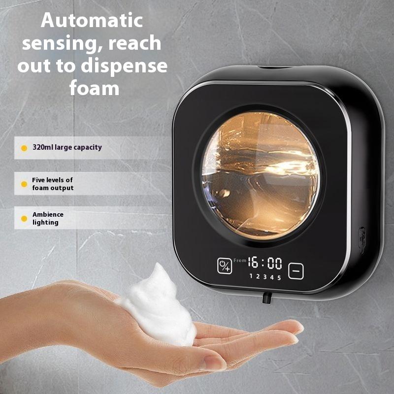 Automatic Induction Hand Sanitizer Dishwasher Intelligent Electric Foam Wall-mounted Charging Inductive Washing Mobile Phone