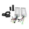 36V 48V 1000W Electric Bike Dual Drive Motor Controller 886 Half Handle LCD Display Set