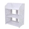 3 Tier Shoe Rack, Wooden White Shoe Rack, 15.7 X 9.1 X 20.1Inch White Shoe Rack for Entryway, Closet and Floor