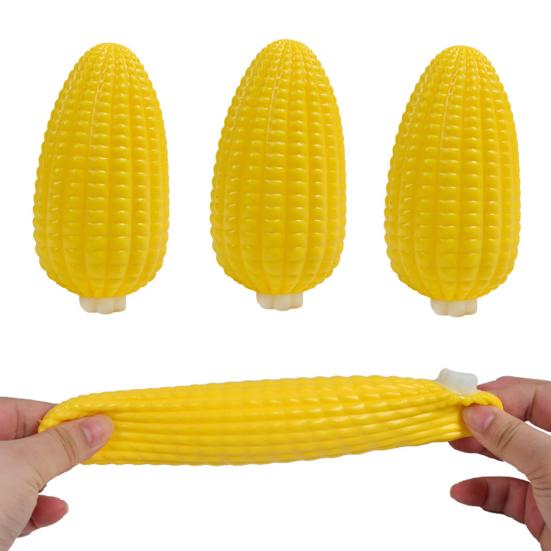 1/2/3Pcs Stress Relief Fake Corn Squeeze Toy Simulated Corn Decompression Toy Home Office Soft Stretchy Corn Fidget Toy Party Favors