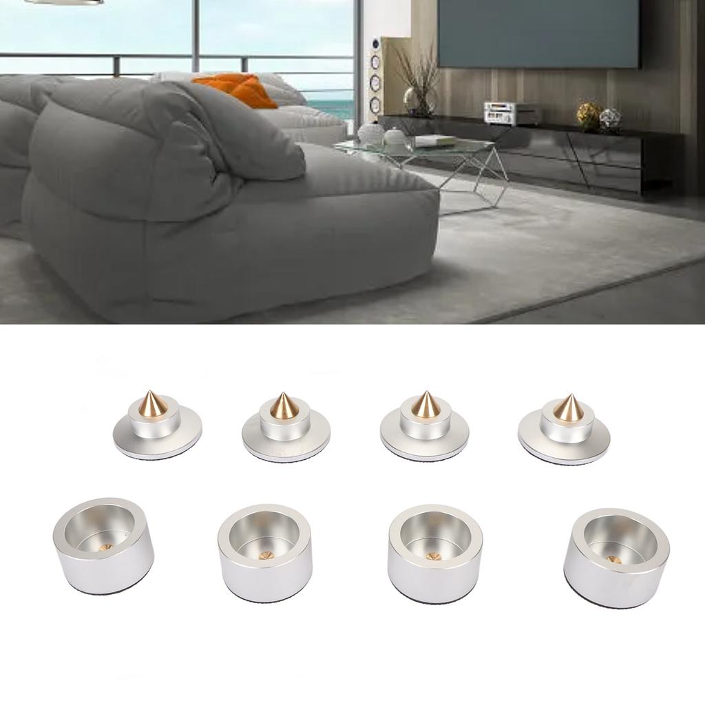4pcs Speaker Isolation Feet Professional Shock Absorption HiFi Speaker Isolation Spikes for Turntable Amplifier CD Player HIFI Speaker