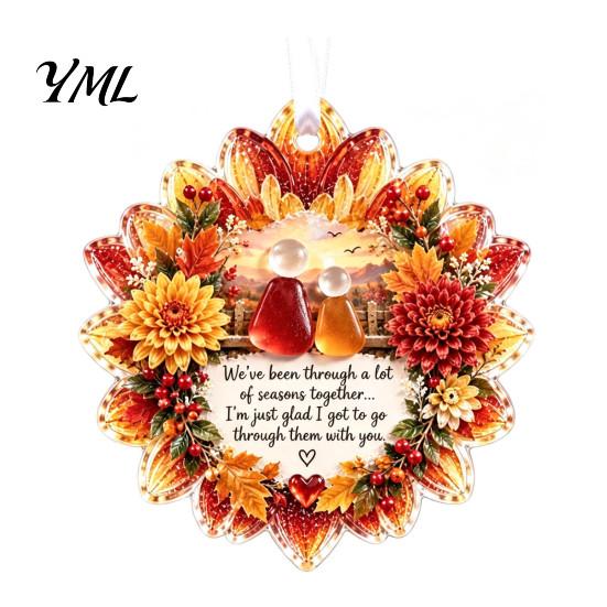 Holiday Party Decor Heartfelt Keepsake Ornament, Acrylic Hanging Decoration for Loved Garden Festive Ornaments Ones, Christmas Tree Pendant