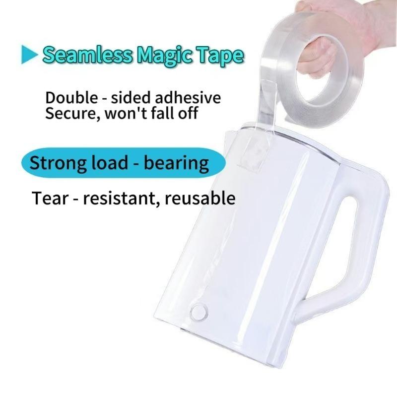 Double Sided Adhesive Tape Strong Transparent Nano Double Sided Sticky Tape Waterproof Reusable Wall Stickers Super Strong
