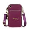 Mobile Phone Bag Women's Crossbody Mini Bags Fashion Solid Color Coin Bag Neck Hanging Shoulder Bag 3 Layer Wallet