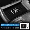 Type‑C Wireless Charger Pad for Honda Civic 11th Gen 2022‑2023
