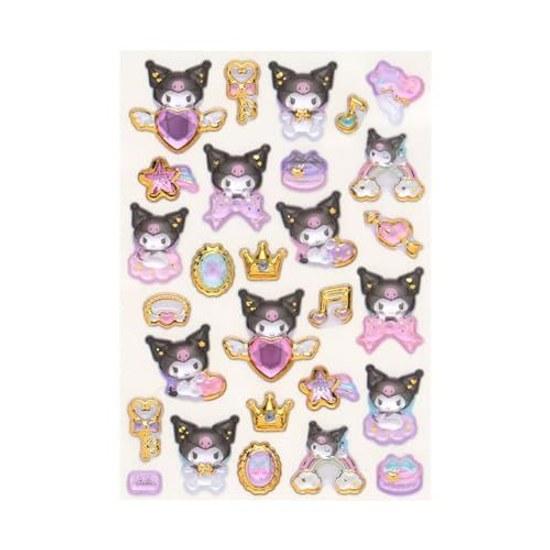 Sanrio Gold Leaf Puffy Stickers Kuromi Suitable ages 3 up 226301