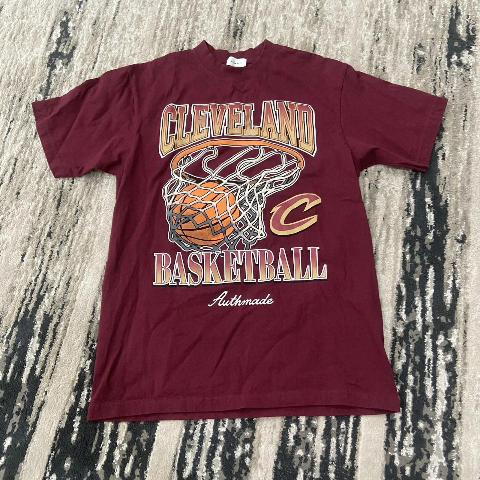 Authmade Cleveland Cavaliers Burgundy2023 Playoffs T Shirt Size XL 2XL